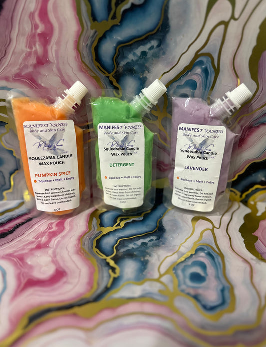 Scented Squeezable Wax Pouches